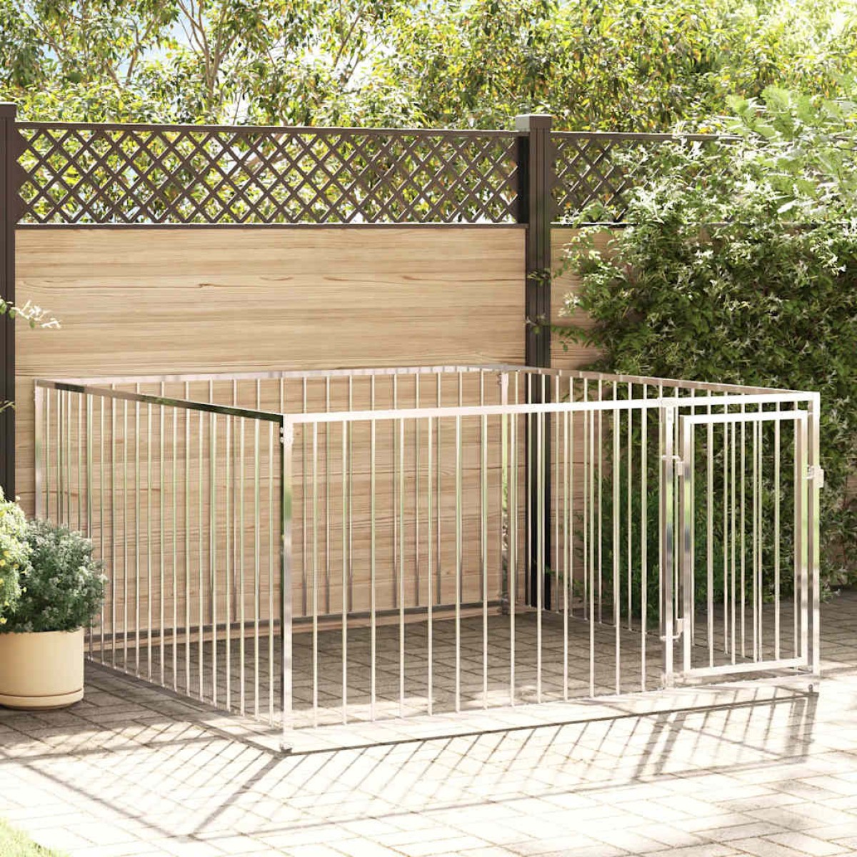 vidaXL Κλουβί Σκύλου Εξωτερικού Χώρου 200 x 200 x 100 εκ.