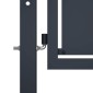 vidaXL Πόρτα Περίφραξης Κήπου Ανθρακί 300 x 75 εκ. Ατσάλινη