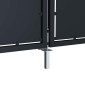 vidaXL Πόρτα Περίφραξης Κήπου Ανθρακί 350 x 75 εκ. Ατσάλινη