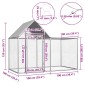vidaXL Κοτέτσι 2 x 1 x 1,5 μ. από Γαλβανισμένο Χάλυβα