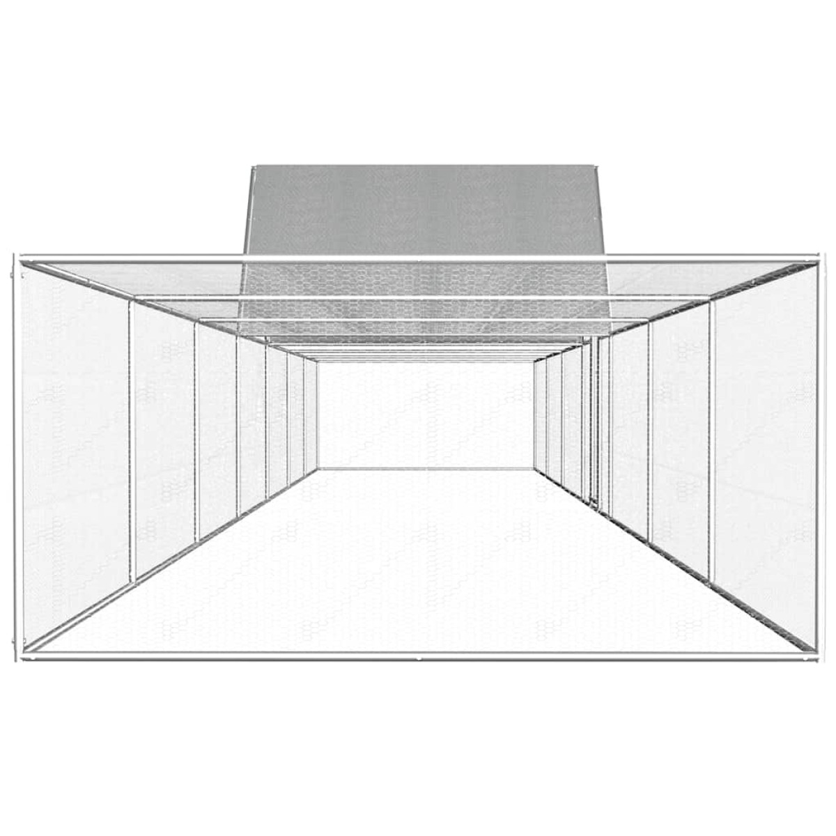 vidaXL Κοτέτσι 14 x 2 x 2 μ. από Γαλβανισμένο Χάλυβα