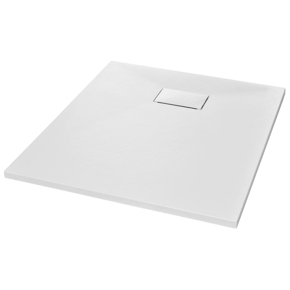 vidaXL Βάση Ντουζιέρας Λευκή 90 x 70 εκ. από SMC
