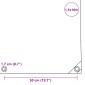 vidaXL Μουσαμάς Γκρι 1,5 x 10 μ. 650 γρ./μ.²