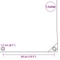 vidaXL Μουσαμάς Λευκός 1,5 x 6 μ. 650 γρ./μ.²