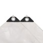 vidaXL Μουσαμάς Λευκός 1,5 x 10 μ. 650 γρ./μ.²
