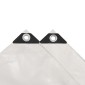 vidaXL Μουσαμάς Λευκός 1,5 x 20 μ. 650 γρ./μ.²