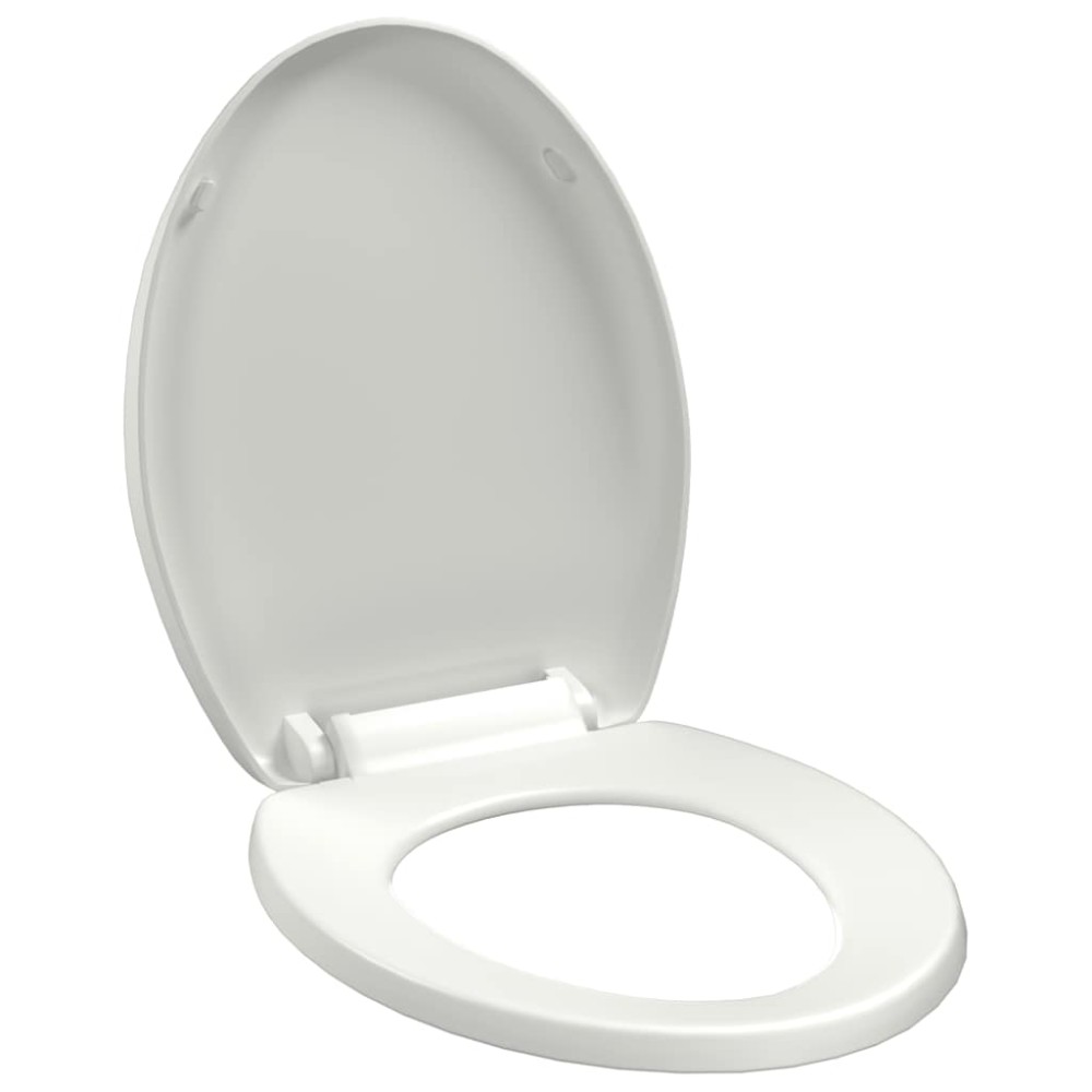 vidaXL Κάλυμμα Λεκάνης με Soft Close & Quick Release Λευκό
