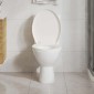 vidaXL Κάλυμμα Λεκάνης με Soft Close & Quick Release Λευκό