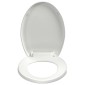 vidaXL Κάλυμμα Λεκάνης με Soft Close & Quick Release Λευκό