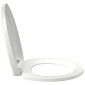 vidaXL Κάλυμμα Λεκάνης με Soft Close & Quick Release Λευκό