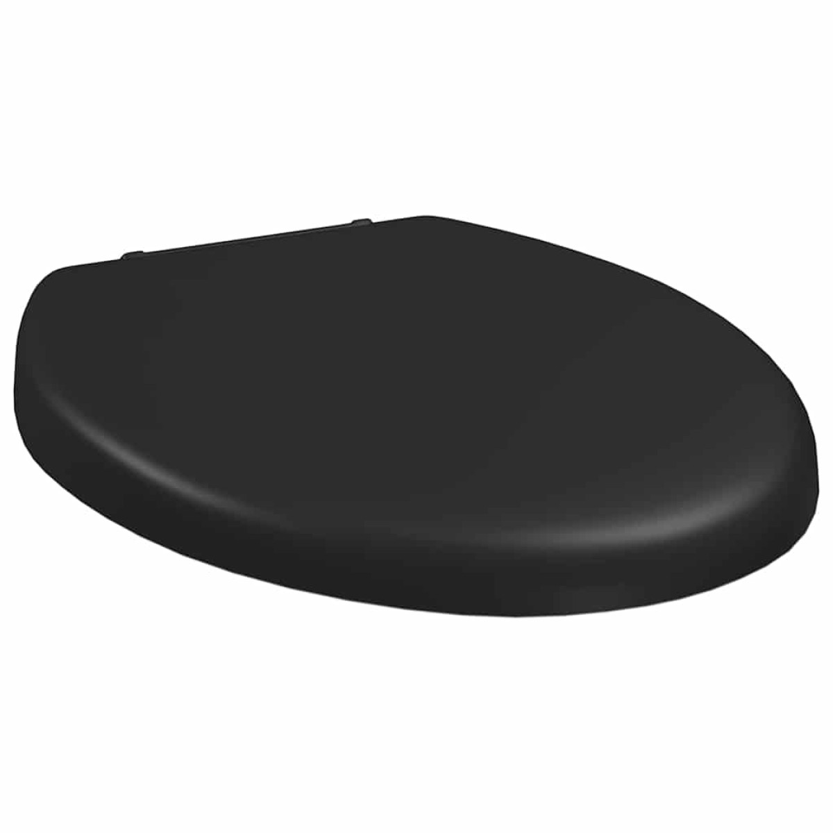 vidaXL Κάλυμμα Λεκάνης με Soft Close & Quick Release Μαύρο