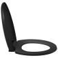 vidaXL Κάλυμμα Λεκάνης με Soft Close & Quick Release Μαύρο