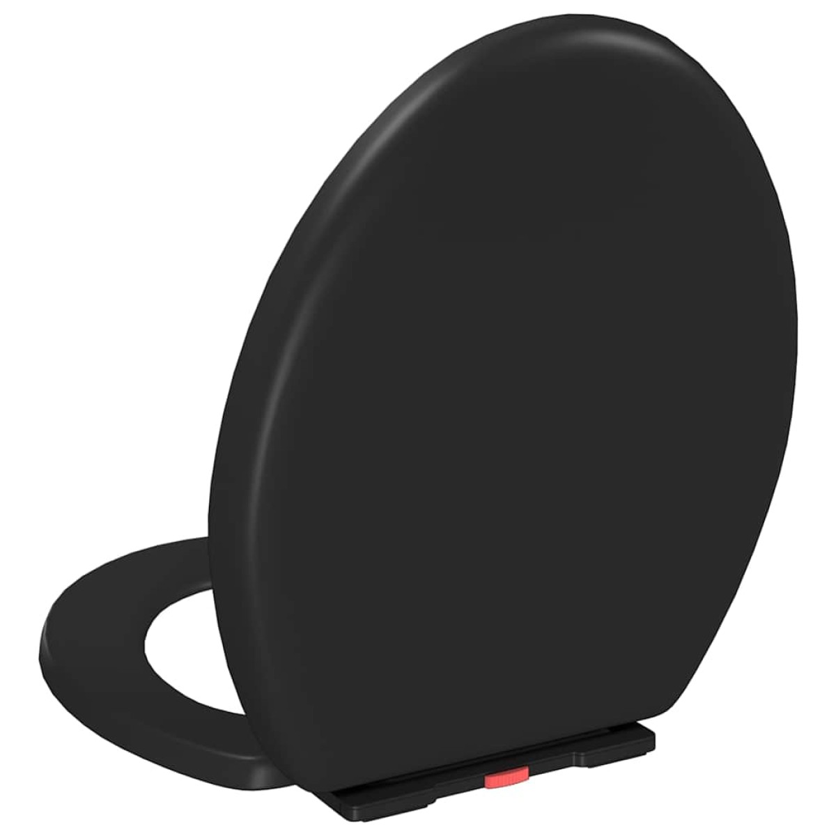 vidaXL Κάλυμμα Λεκάνης με Soft Close & Quick Release Μαύρο