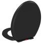 vidaXL Κάλυμμα Λεκάνης με Soft Close & Quick Release Μαύρο