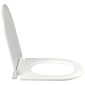 vidaXL Κάλυμμα Λεκάνης με Soft Close & Quick Release Λευκό