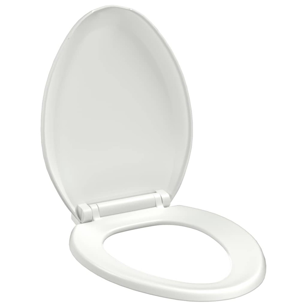 vidaXL Κάλυμμα Λεκάνης με Soft Close & Quick Release Λευκό
