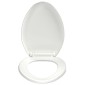 vidaXL Κάλυμμα Λεκάνης με Soft Close & Quick Release Λευκό
