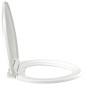 vidaXL Κάλυμμα Λεκάνης με Soft Close & Quick Release Λευκό