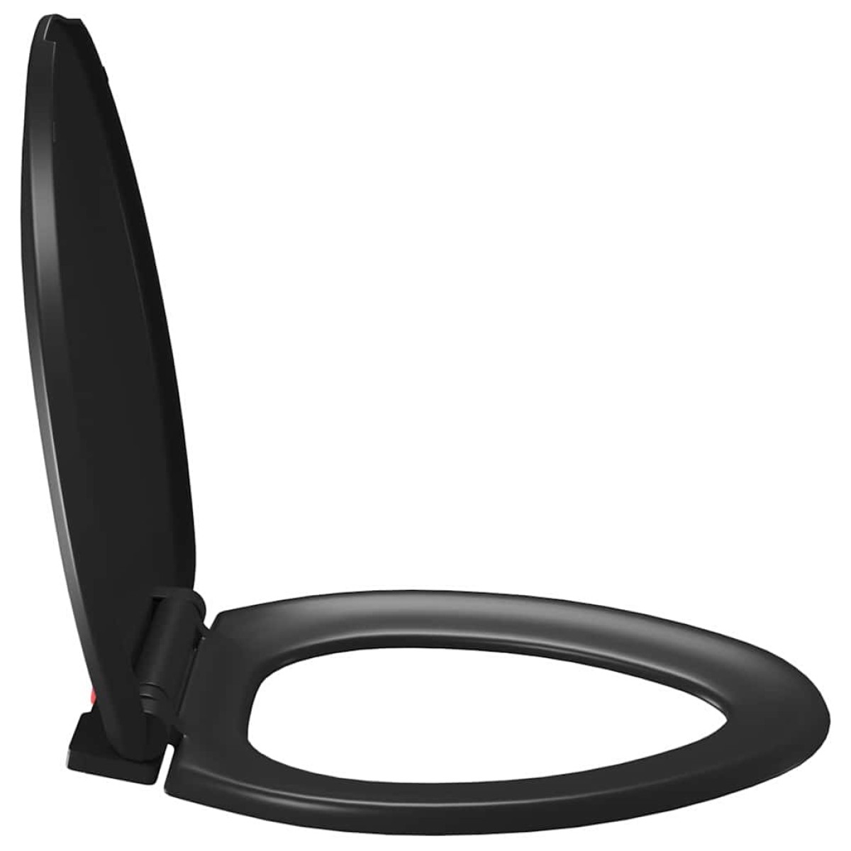 vidaXL Κάλυμμα Λεκάνης με Soft Close & Quick Release Μαύρο