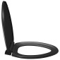 vidaXL Κάλυμμα Λεκάνης με Soft Close & Quick Release Μαύρο