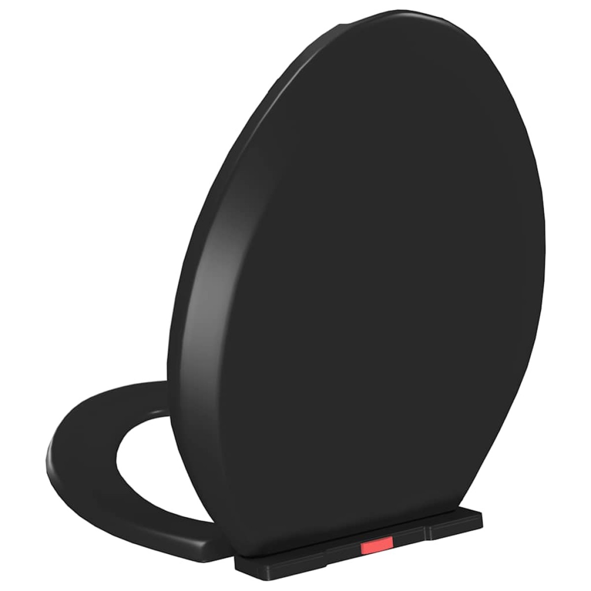 vidaXL Κάλυμμα Λεκάνης με Soft Close & Quick Release Μαύρο