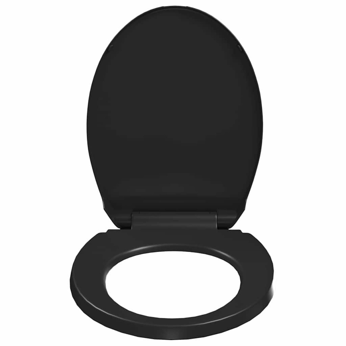 vidaXL Κάλυμμα Λεκάνης με Soft Close & Quick Release Μαύρο