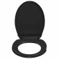 vidaXL Κάλυμμα Λεκάνης με Soft Close & Quick Release Μαύρο
