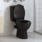 vidaXL Κάλυμμα Λεκάνης με Soft Close & Quick Release Μαύρο