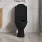 vidaXL Κάλυμμα Λεκάνης με Soft Close & Quick Release Μαύρο