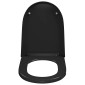 vidaXL Κάλυμμα Λεκάνης με Soft Close & Quick Release Μαύρο