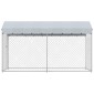 vidaXL Κλουβί Σκύλου Εξωτερικού Χώρου 382 x 192 x 225 εκ. με Στέγαστρο