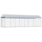 vidaXL Κλουβί Σκύλου Εξωτερικού Χώρου 760 x 190 x 225 εκ. με Στέγαστρο