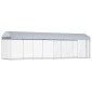 vidaXL Κλουβί Σκύλου Εξωτερικού Χώρου 760 x 190 x 225 εκ. με Στέγαστρο