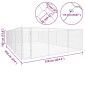 vidaXL Κλουβί Σκύλου Εξωτερικού Χώρου 950x570x185 εκ. Γαλβαν. Ατσάλι