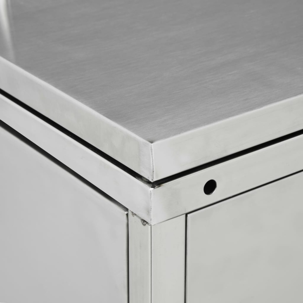 vidaXL Πλαίσιο για Κάδο Απορριμμάτων με Ρόδες 240 L Ανοξείδωτο Ατσάλι