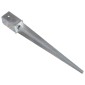vidaXL Στηρίγματα Εδάφους 12 τεμ. Ασημί 8x8x76 εκ. Γαλβανισμένο Ατσάλι