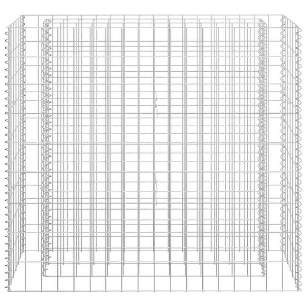 vidaXL Συρματοκιβώτιο-Γλάστρα Υπερυψωμένη 90x30x90 εκ. Γαλβ. Χάλυβας