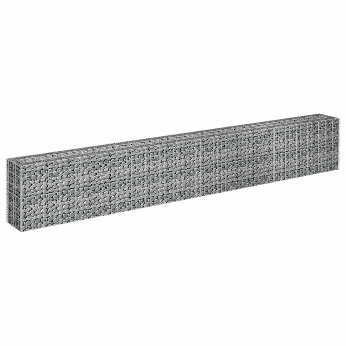 vidaXL Συρματοκιβώτιο-Γλάστρα Υπερυψωμένη 360x30x60 εκ. Γαλβ. Χάλυβας