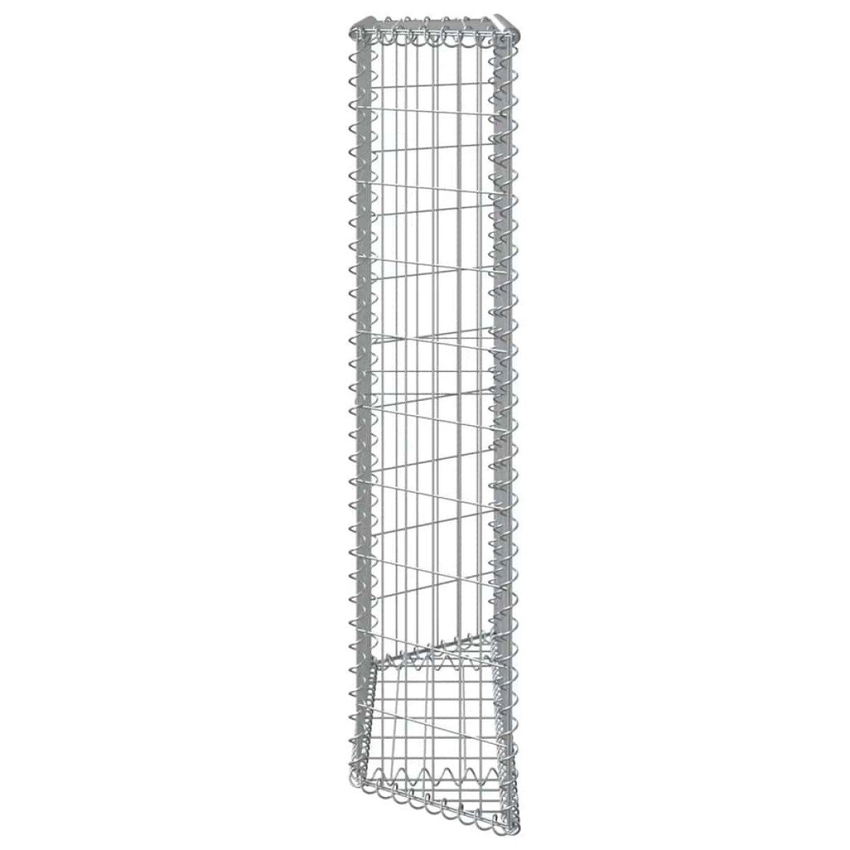 vidaXL Συρματοκιβώτιο-Γλάστρα Υπ. Τραπέζιο 100x20x100 εκ Γαλβ. Χάλυβας