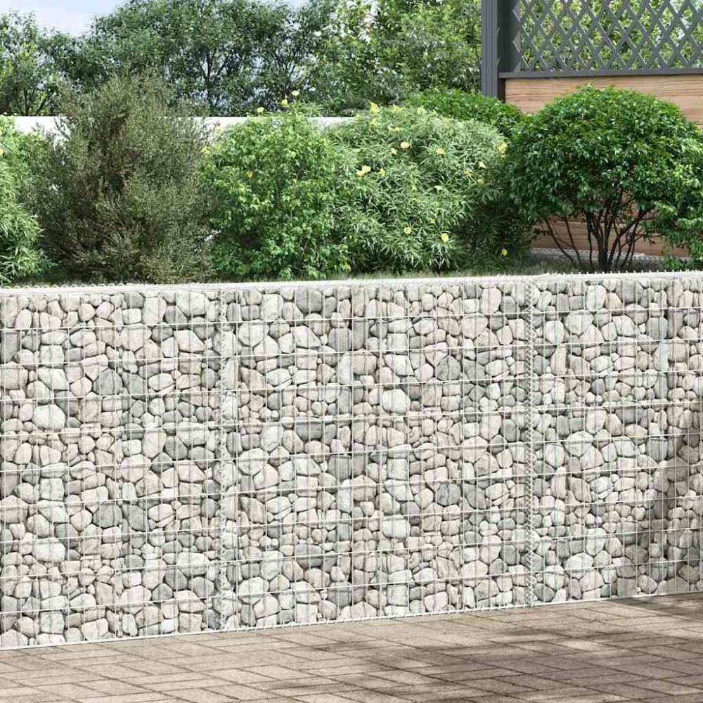 vidaXL Συρματοκιβώτιο-Γλάστρα Υπ. Τραπέζιο 150x20x100 εκ Γαλβ. Χάλυβας