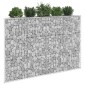 vidaXL Συρματοκιβώτιο-Γλάστρα Υπ. Τραπέζιο 150x20x100 εκ Γαλβ. Χάλυβας