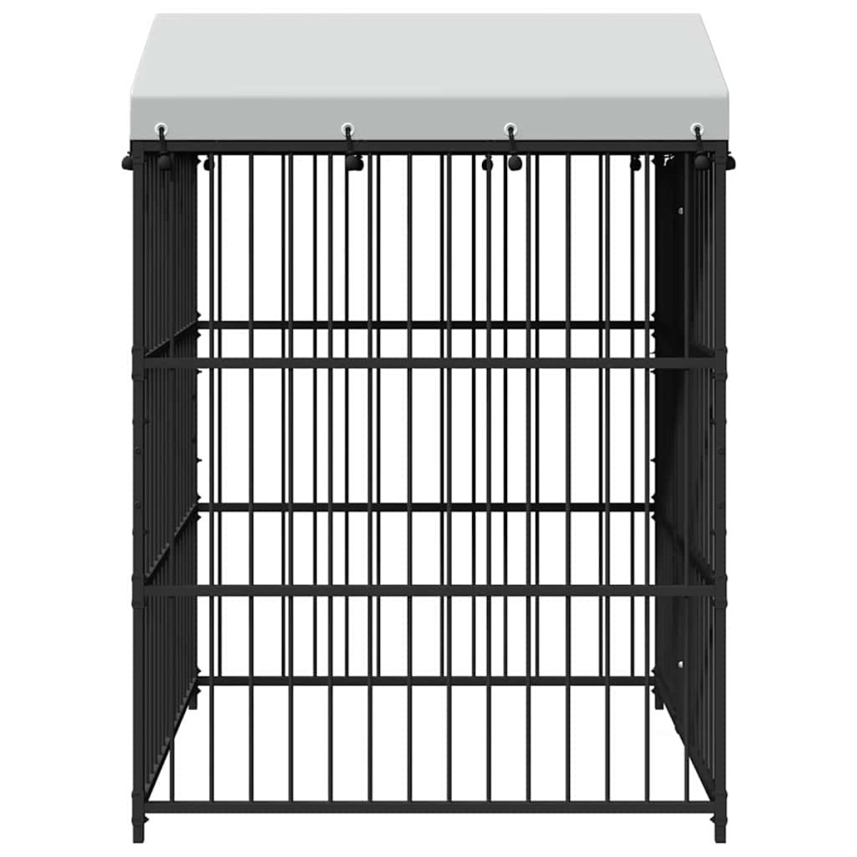 vidaXL Κλουβί Σκύλου Εξωτερικού Χώρου 150 x 150 x 210 εκ. με Στέγαστρο