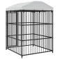vidaXL Κλουβί Σκύλου Εξωτερικού Χώρου 150 x 150 x 210 εκ. με Στέγαστρο