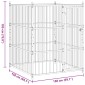 vidaXL Κλουβί Σκύλου Εξωτερικού Χώρου 150 x 150 x 185 εκ.