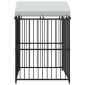 vidaXL Κλουβί Σκύλου Εξωτερικού Χώρου 120 x 120 x 150 εκ. με Στέγαστρο