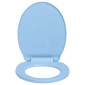 vidaXL Κάλυμμα Λεκάνης με Soft Close &amp; Quick Release Οβάλ Μπλε