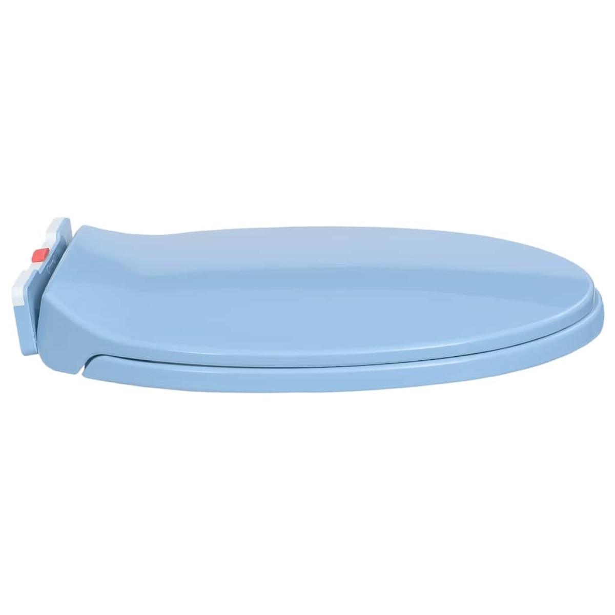 vidaXL Κάλυμμα Λεκάνης με Soft Close &amp; Quick Release Οβάλ Μπλε