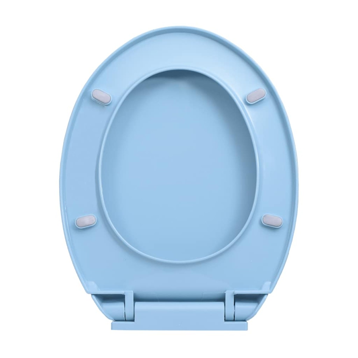 vidaXL Κάλυμμα Λεκάνης με Soft Close &amp; Quick Release Οβάλ Μπλε