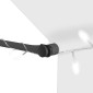 vidaXL Τέντα Συρόμενη Χειροκίνητη με LED Κρεμ 300 εκ.
