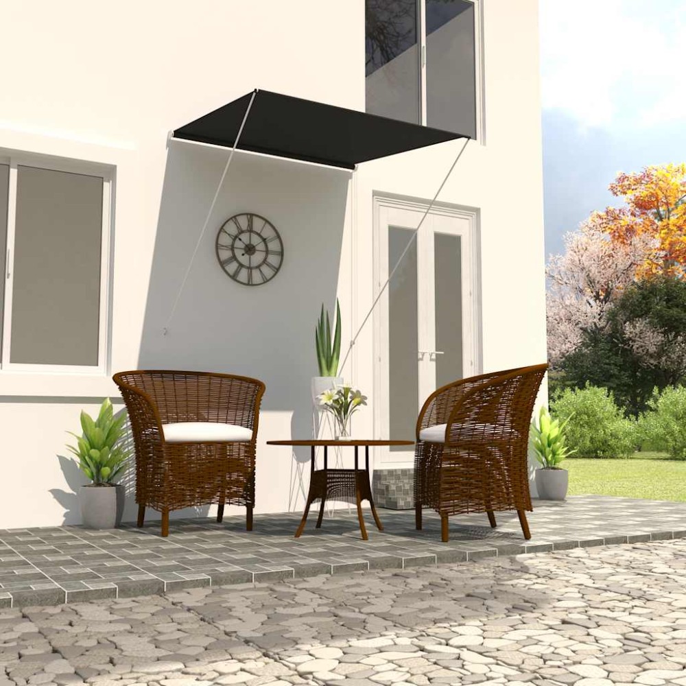vidaXL Τέντα Συρόμενη Ανθρακί 100 x 150 εκ.